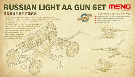 Meng Russian Light AA Gun Set 1:35
