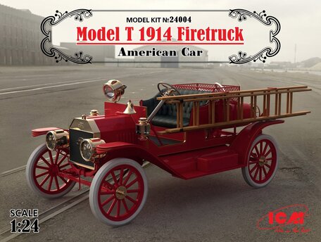 ICM Model T 1914 Firetruck American Car 1:24