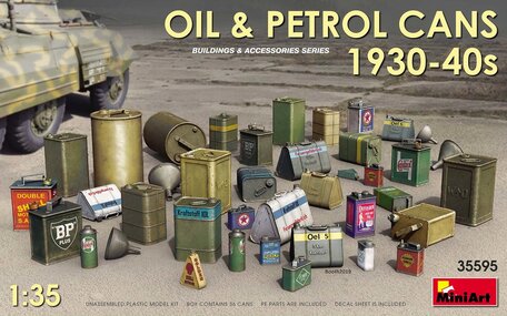 MiniArt Oil & Petrol Cans 1930-40s 1:35