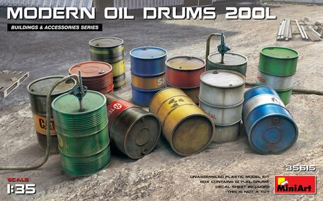 MiniArt Modern Oil Drums 200L 1:35