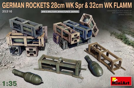 MiniArt German Rockets 28cm WK Spr & 32cm WK FLAMM 1:35