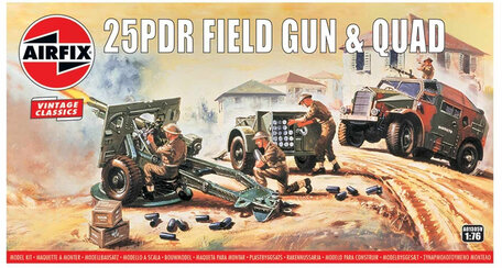 Airfix 25PDR Field Gun & Quad 1:76