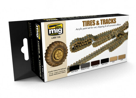 AMMO Paint Set: Tires and Tracks