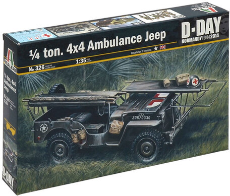 Italeri 1/4 ton. 4x4 Ambulance Jeep 1:35