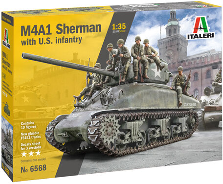 Italeri M4A1 Sherman with U.S. Infantry 1:35