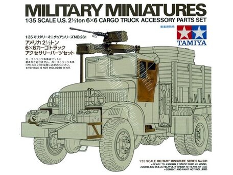Tamiya 6x6 Cargo Truck Accessory Parts Set 1:35