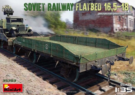 MiniArt Soviet Railway Flatbed 16,5-18t 1:35