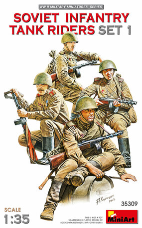 MiniArt Soviet Infantry Tank Riders Set 1 1:35