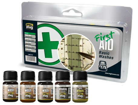 AMMO Paint Set: First Aid Basic Washes