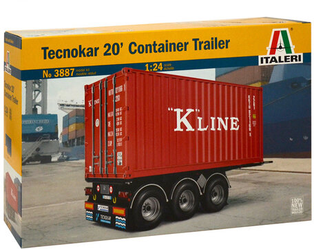 Italeri Tecnokar 20' Container Trailer 1:24