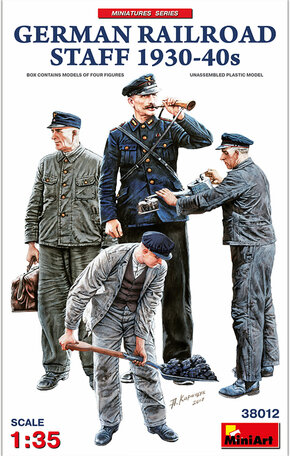 MiniArt German Railroad Staff 1930-40s 1:35
