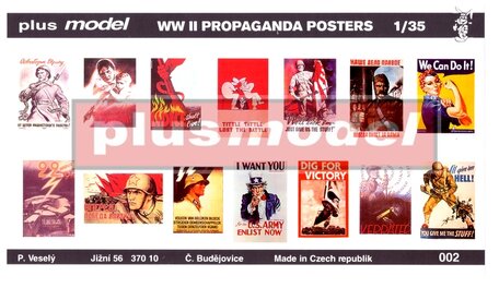 Plus Model Propaganda Posters 1:35