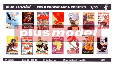 Plus Model Propaganda Posters 1:35