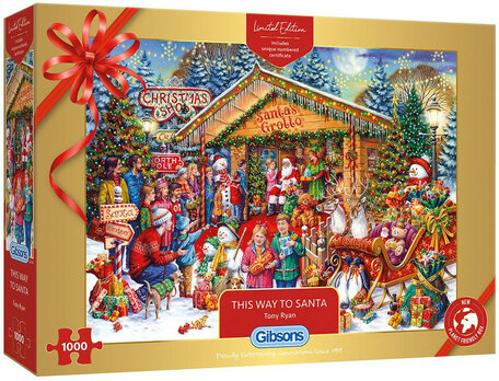 Gibsons Kerstpuzzel 2020 - This Way to Santa (1000)