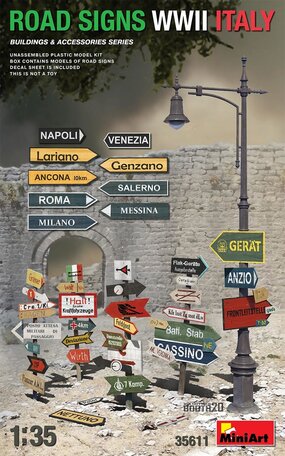 MiniArt Road Signs WWII Italy 1:35