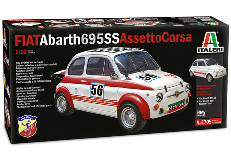 Italeri Fiat Abarth 695SS/Assetto Corsa 1:12