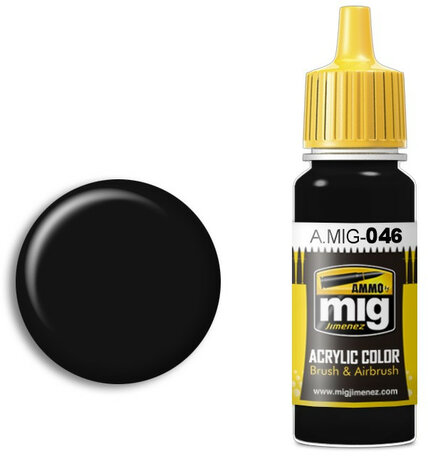 A.MIG 046: Matt Black 17ml