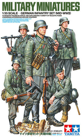 Tamiya German Infantry Set (MID-WWII) 1:35