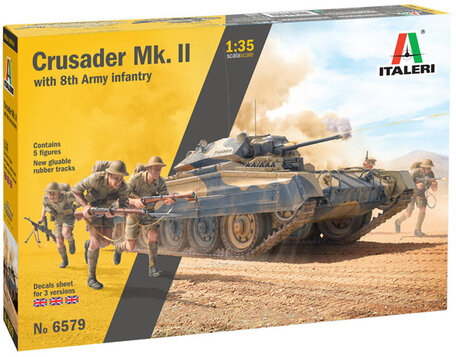 Italeri Crusader Mk. II with 8th Army Infantry 1:35