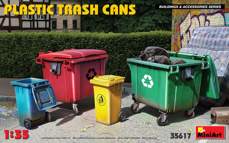MiniArt Plastic Trash Cans 1:35
