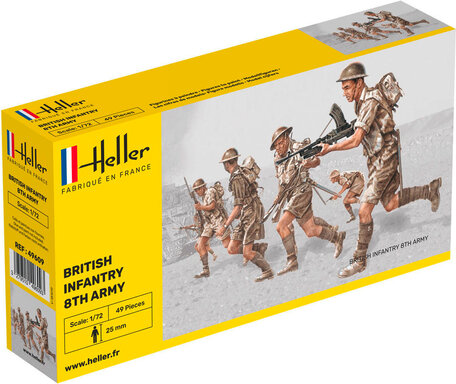 Heller British Infantry 8th Army 1:72