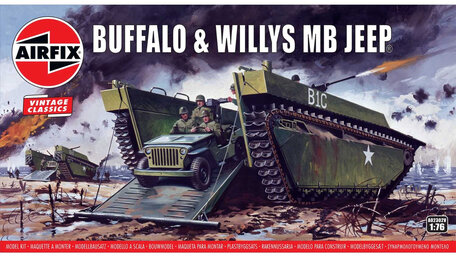 Airfix Buffalo & Willys MB Jeep 1:76