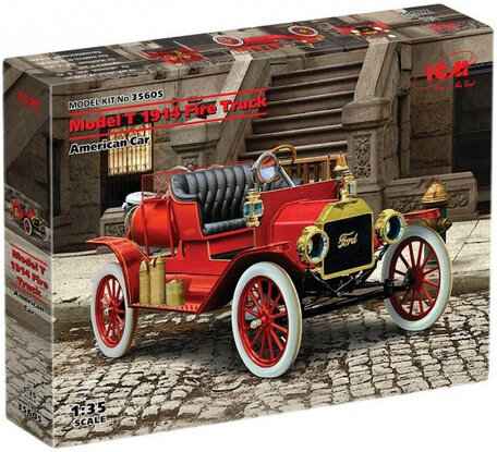 ICM Model T 1914 Fire Truck American Car 1:35