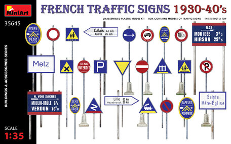 MiniArt French Traffic Signs 1930-40's 1:35