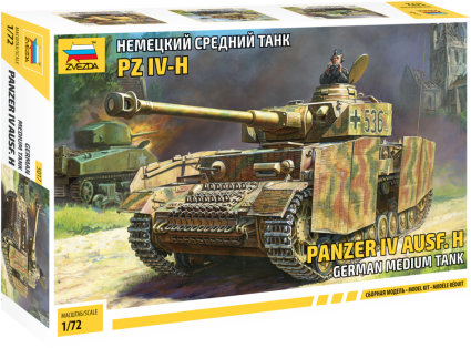 Zvezda German Medium Tank Panzer-IV Ausf.H 1:72