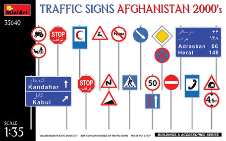 MiniArt Traffic Signs Afghanistan 2000’s 1:35