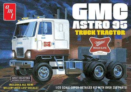 AMT GMC Astro 95 Truck Tractor (Miller Beer) 1:25