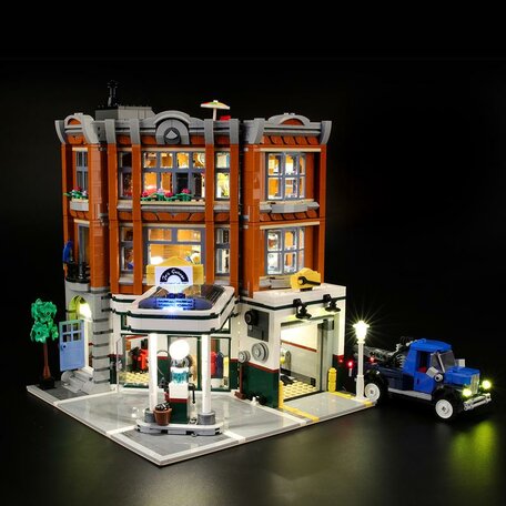 LEGO 10264 Garage op de Hoek + LED Verlichting