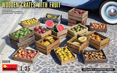 MiniArt Wooden Crates with Fruit 1:35