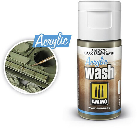 Ammo Dark Brown Acrylic Wash