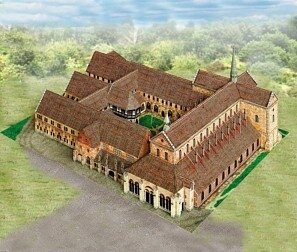 Schreiber Bogen Monastery Maulbronn