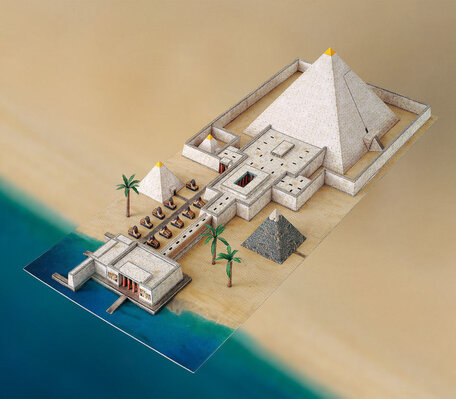 Schreiber Bogen Pyramid Valley Temple