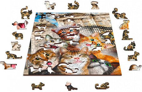 Houten Puzzel Kittens in Londen