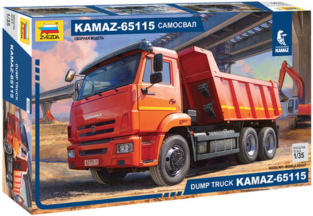 Zvezda Dump Truck KamAZ 65115 1:35