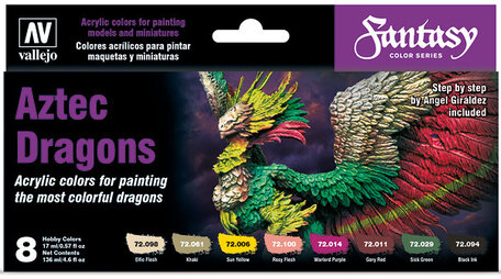  Vallejo Paint Set: Fantasy Aztec Dragon (72.094)