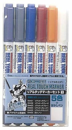 Mr. Hobby Gundam Marker Real Touch Set 1