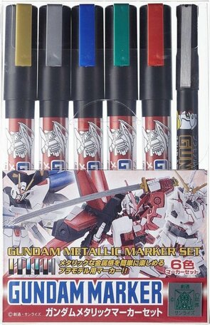 Mr. Hobby Gundam Marker Metallic Set 1