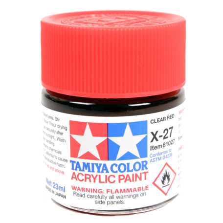 Tamiya X-27: Clear Red 10ml