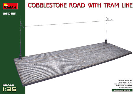 MiniArt Cobblestone Road with Tram Line 1:35