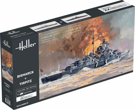 Heller Bismarck + Tirpitz Twinset 1:400