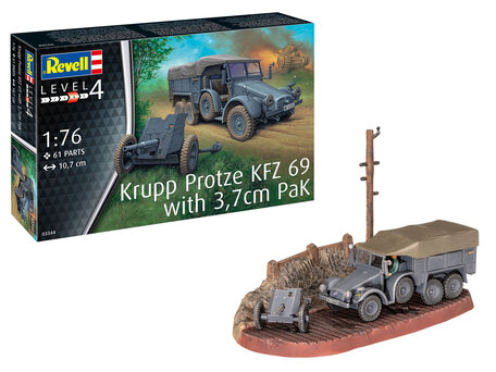 Revell Krupp Protze KFZ 69 with 3,7cm Pak 1:76