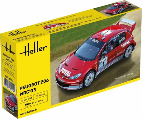 Heller Peugeot 206 WRC'03 1:43