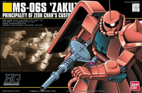 HG 1/144: MS-06S Zaku II Char Aznable Use