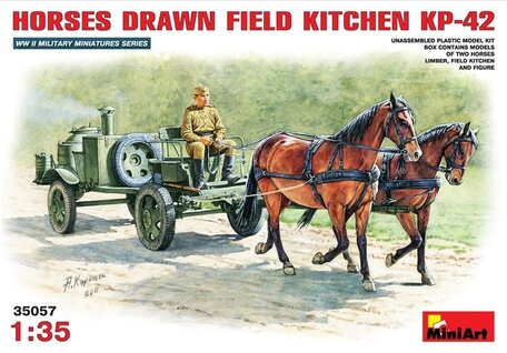 MiniArt Horses Drawn Field Kitchen KP-42 1:35