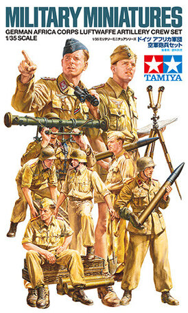 Tamiya German Africa Corps Luftwaffe Artillery Crew Set 1:35