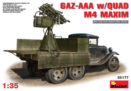 MiniArt GAZ-AAA with Quad M4 Maxim 1:35